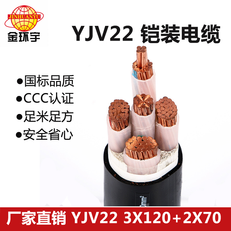 ZCN-YJV22交联铠装阻燃耐火电缆